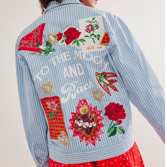 Free People x Denim and Bone Romeo
Patched Jacket in Railroad - Picture 4 of 8